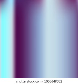 Trendy colorful blur fluid texture. Hologram foil motion background. Abstract gradient holographic blurry backdrop. Vector design template