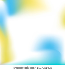 Trendy colorful blur fluid texture. Hologram foil motion background. Abstract gradient holographic blurry backdrop. Vector design template
