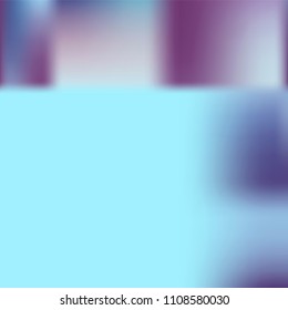 Trendy colorful blur fluid texture. Hologram foil motion background. Abstract gradient holographic blurry backdrop. Vector design template