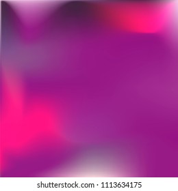 Trendy colorful blur fluid texture. Hologram foil motion background. Abstract gradient holographic blurry backdrop. Vector design template
