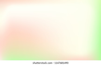 Trendy colorful blur fluid texture. Hologram foil motion background. Colored vector illustration. Abstract holographic blurry backdrop. Gradient mesh. White Orange Yellow Red Green.