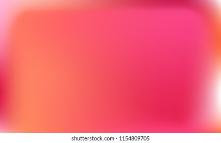 Trendy colorful blur fluid texture. Hologram foil motion background. Colored vector illustration. Abstract holographic blurry backdrop. Gradient mesh. White Orange Yellow Red Green.