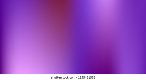 Trendy colorful blur fluid texture. Hologram foil motion background. Colored vector illustration. Abstract holographic blurry backdrop. Gradient mesh. Violet Orchid Iris Lavender Purple.