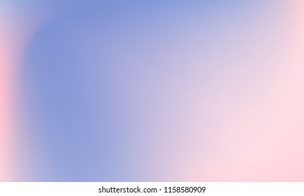 Trendy colorful blur fluid texture. Hologram foil motion background. Colored vector illustration. Abstract holographic blurry backdrop. Gradient mesh. Blue Violet Orchid Iris Lavender.