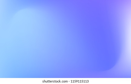 Trendy colorful blur fluid texture. Hologram foil motion background. Colored vector illustration. Abstract holographic blurry backdrop. Gradient mesh. Blue Violet Pink Iris Lavender.