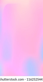 Trendy colorful blur fluid texture. Hologram foil motion background. Abstract gradient holographic blurry backdrop. Vector design template
