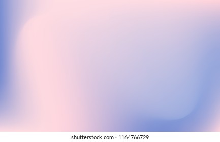 Trendy colorful blur fluid texture. Hologram foil motion background. Colored vector illustration. Abstract holographic blurry backdrop. Gradient mesh. Blue Violet Orchid Iris Lavender.