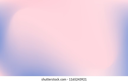 Trendy colorful blur fluid texture. Hologram foil motion background. Colored vector illustration. Abstract holographic blurry backdrop. Gradient mesh. Blue Violet Orchid Iris Lavender.