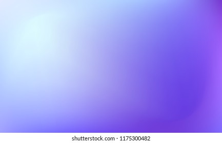 Trendy colorful blur fluid texture. Hologram foil motion background. Colored vector illustration. Abstract holographic blurry backdrop. Gradient mesh. Blue Violet Pink Iris Lavender.