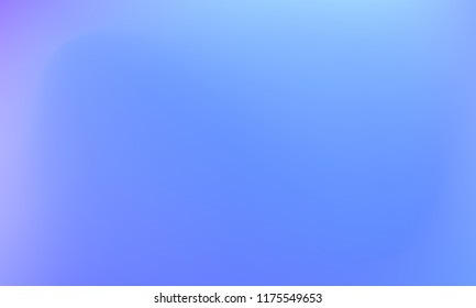 Trendy colorful blur fluid texture. Hologram foil motion background. Colored vector illustration. Abstract holographic blurry backdrop. Gradient mesh. Blue Violet Pink Iris Lavender.