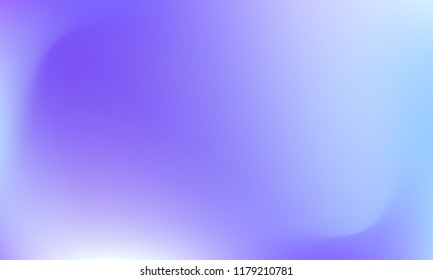 Trendy colorful blur fluid texture. Hologram foil motion background. Colored vector illustration. Abstract holographic blurry backdrop. Gradient mesh. Blue Violet Pink Iris Lavender.
