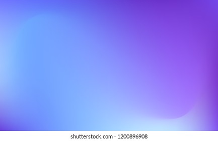 Trendy colorful blur fluid texture. Hologram foil motion background. Colored vector illustration. Abstract holographic blurry backdrop. Gradient mesh. Blue Violet Pink Iris Lavender.