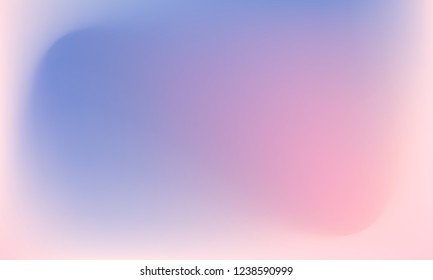 Trendy colorful blur fluid texture. Hologram foil motion background. Colored vector illustration. Abstract holographic blurry backdrop. Gradient mesh. Blue Violet Orchid Iris Lavender.