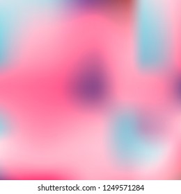 Trendy colorful blur fluid texture. Hologram foil motion background. Abstract gradient holographic blurry backdrop. Vector design template