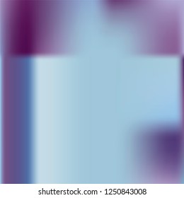 Trendy colorful blur fluid texture. Hologram foil motion background. Abstract gradient holographic blurry backdrop. Vector design template