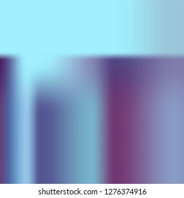 Trendy colorful blur fluid texture. Hologram foil motion background. Abstract gradient holographic blurry backdrop. Vector design template