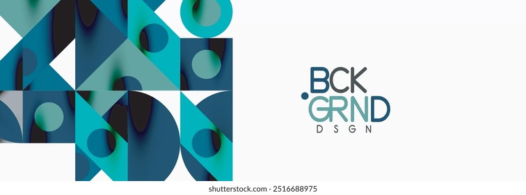 Trendy colorful circles, lines, arrows, triangles and other geometric shapes. Vector Illustration For Wallpaper, Banner, Background, Card, Book Illustration, landing page