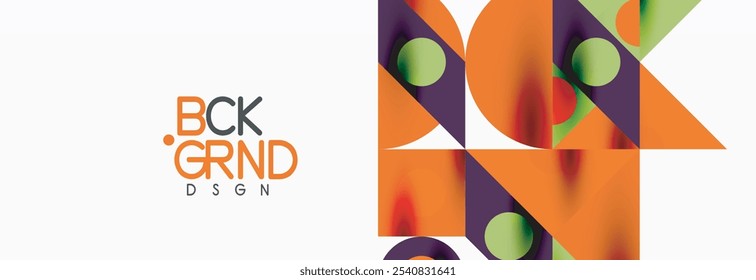 Trendy colorful circles, lines, arrows, triangles and other geometric shapes. Vector Illustration For Wallpaper, Banner, Background, Card, Book Illustration, landing page