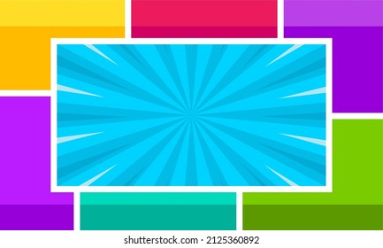 Trendy bunter, komischer Hintergrund-Vorlage