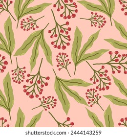 Trendy Colorful flower seamless pattern illustration. Design for fashion , fabric, textile, wallpaper, cover, web , wrapping and all prints