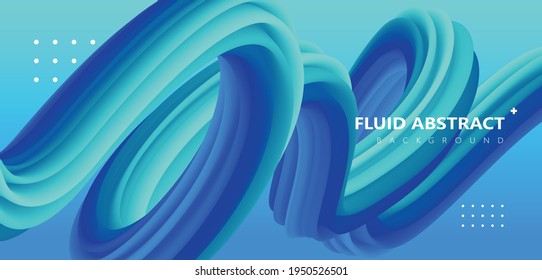 Trendy colorful fluid gradient abstract background