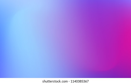Trendy Colorful Gradient Blur Background. Violet Blue Hologram Foil Fluid Motion Vector Backdrop. Abstract Holographic Blurry Gradient Mesh Background. Soft Pastel Blue Violet Pink Iris Lavender