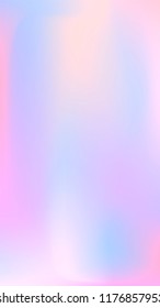 Trendy Colorful Gradient Blur Background. Violet Blue Hologram Foil Fluid Motion Vector Backdrop. Abstract Vibrant Holographic Blurry Gradient Mesh Background. Soft Pastel Blue Violet Pink Iris