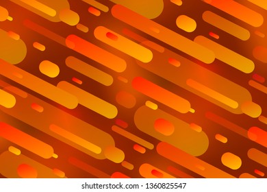 Trendy colorful gradient shapes composition, abstract background with orange lines