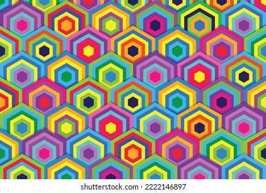 Trendy colorful graphic pattern vector. Design concept inspired from Thai Ethnic folk art. For decorative poster flyer banner prints paper wrapping or fabric. Vivid multicolor abstract background.