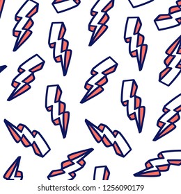 Trendy colorful lightning background