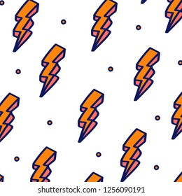 Trendy colorful lightning background