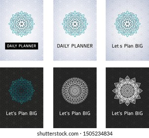 Trendy colorful mandala design pattern with geometric shapes,fashion retro stylish 80-90s. Creative Islamic posters, banners, templates, greeting card, notebook cover, diary, daily planner, magazine.