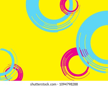 Trendy Colorful Summer Background. Vector Design. Abstract colorful circles vector design. Idea for wallpaper, banners, posters. 