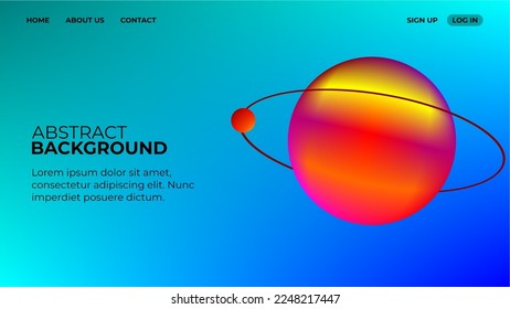 trendy colorful web ui design background