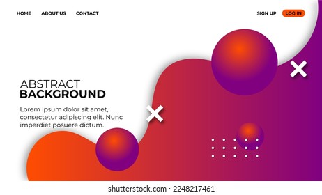 trendy colorful web ui design background