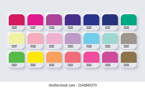 Trendy Colour Catalog Inspiration Samples in RGB