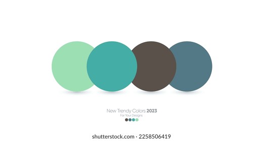 The trendy combination of pastel colors palette 2023 for fashion, Interiors Design, Web Design, Mobile Applications, Social Media Templates, UX and UI designs, and Drawing.