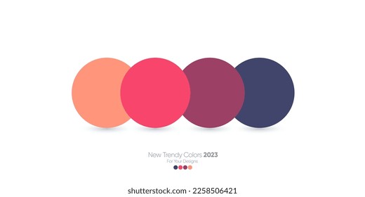 The trendy combination of pastel colors palette 2023 for fashion, Interiors Design, Web Design, Mobile Applications, Social Media Templates, UX and UI designs, and Drawing.