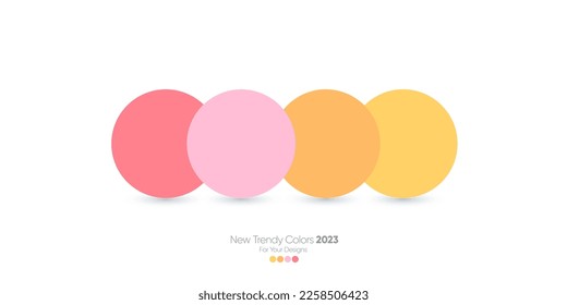 The trendy combination of pastel colors palette 2023 for fashion, Interiors Design, Web Design, Mobile Applications, Social Media Templates, UX and UI designs, and Drawing.