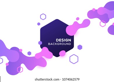 Trendy concept abstract geometric design, memphis background. Applicable for placards, brochures, posters, covers and banners. Vector illustration.