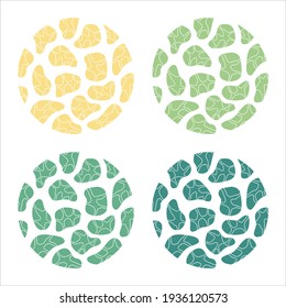 Trendy concept abstract vector elements. Colorful geometric icon set