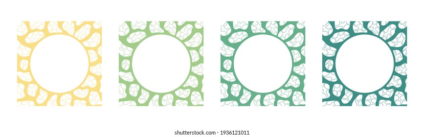 Trendy concept abstract vector elements. Colorful geometric icon set