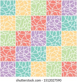 Trendy concept design.Geometric background on red, yellow, green and purple color.Abstract wallpaper pattern colorful