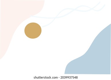 trendy contemporary artistic abstract aesthetic background illustration.