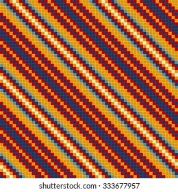 Trendy, contemporary ethnic seamless pattern, embroidery cross, squares, diamonds, stripes, diagonal.