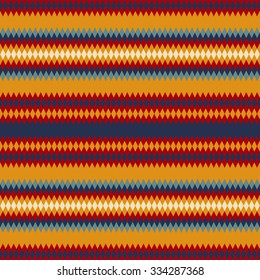 Trendy, contemporary ethnic seamless pattern, embroidery cross, squares, diamonds, stripe.