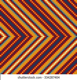 Trendy, contemporary ethnic seamless pattern, embroidery cross, squares, diamonds, stripe.