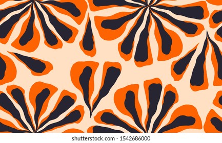 Trendy contemporary floral seamless pattern. Fashionable template for design.