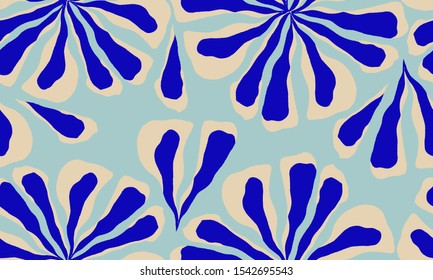 Trendy contemporary floral seamless pattern. Fashionable template for design.