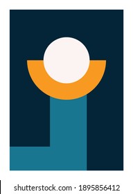 Trendy contemporary geometric organic shapes, Abstract geometric shapes artwork, Perfect shapes vector to use in branding, poster, prints, packaging, wall art, for social media